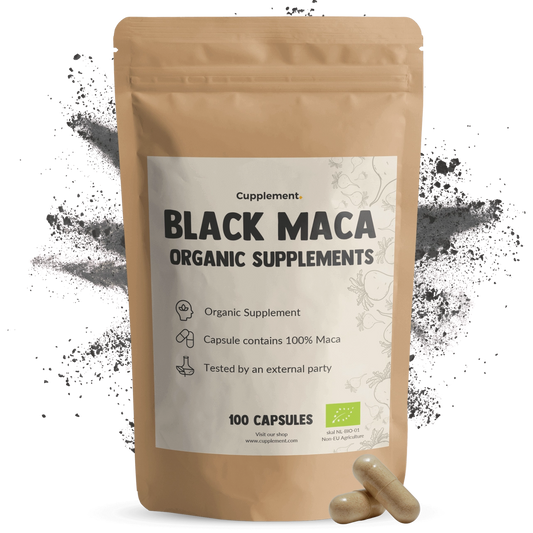 Maca Negra Orgánica 500 mg – 100 Cápsulas Veganas