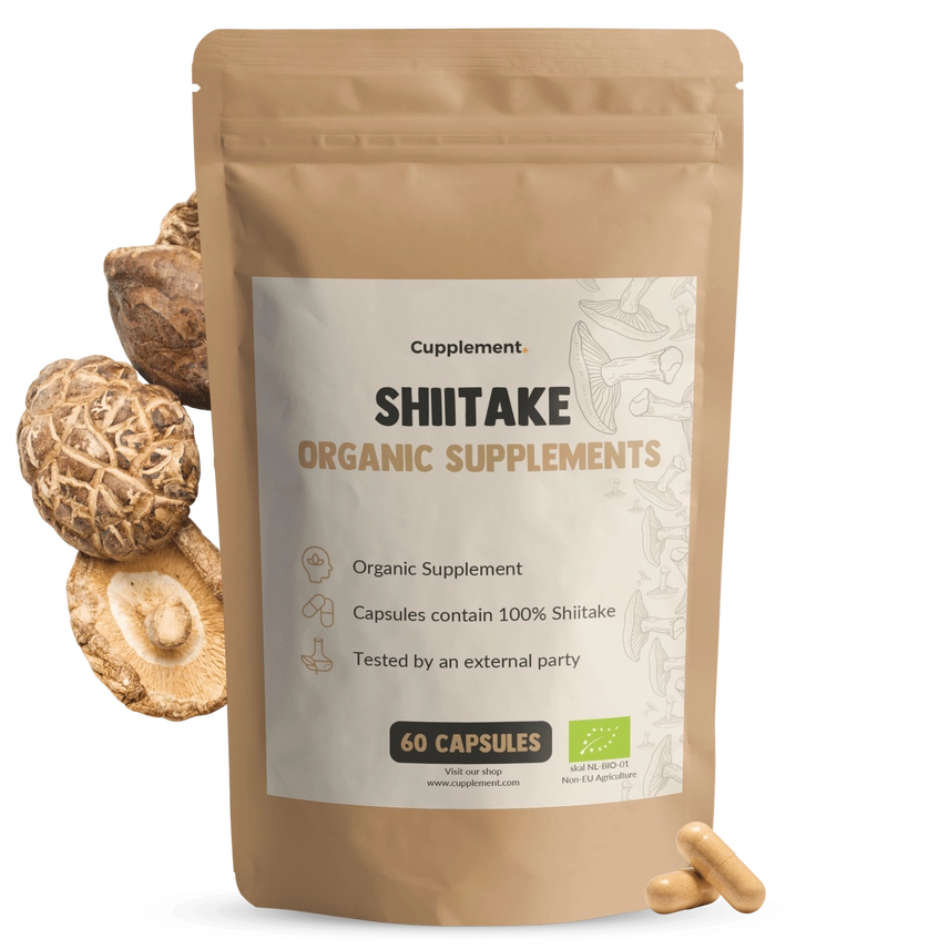 Shiitake Orgánico 500 mg – 60 Cápsulas Veganas