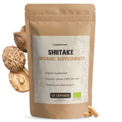 Shiitake Orgánico 500 mg – 60 Cápsulas Veganas