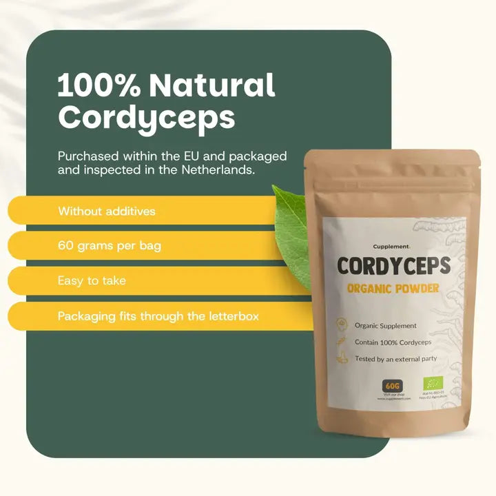 Cordyceps Orgánico en Polvo – 60 g