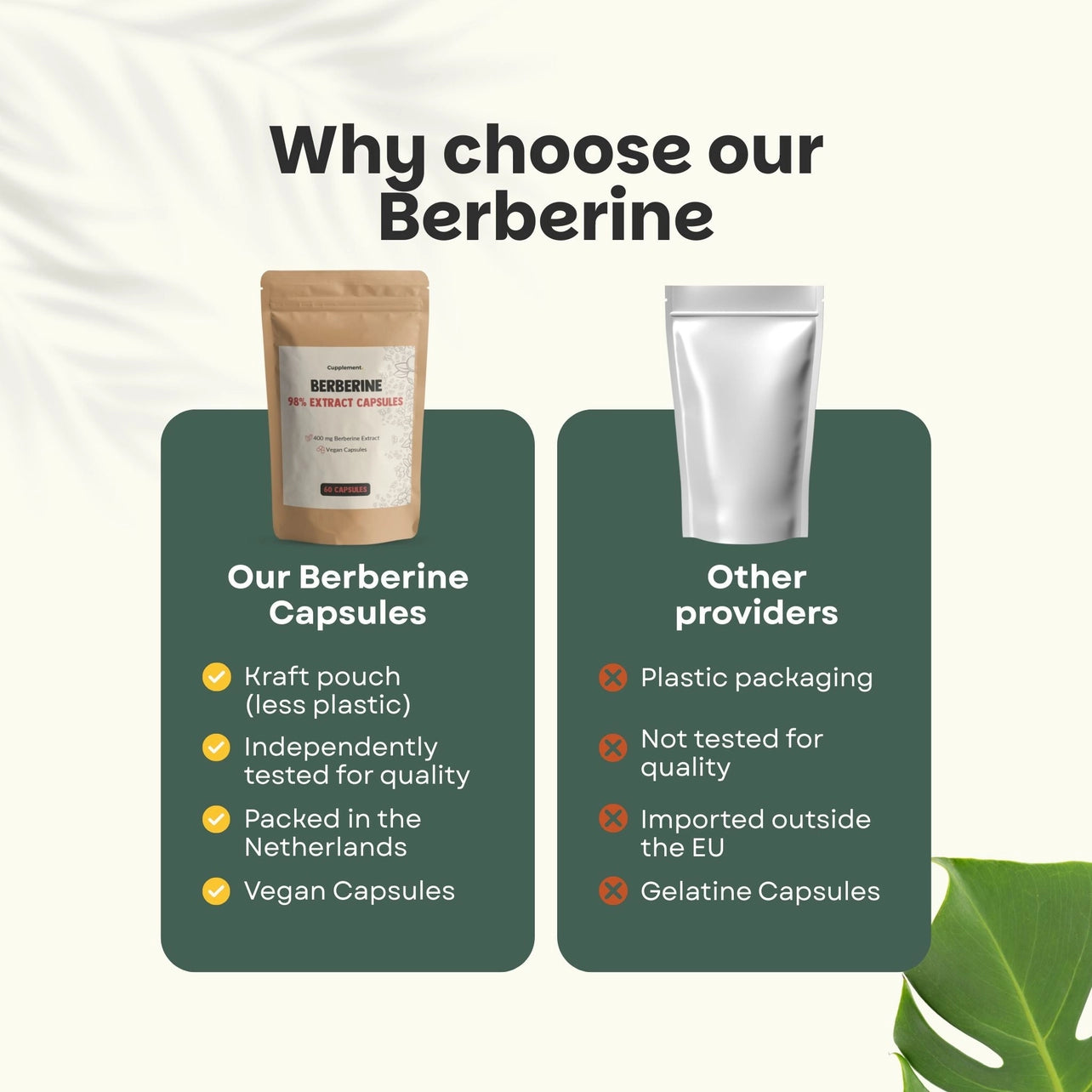 Berberina HCl 400 mg – 60 Cápsulas Veganas