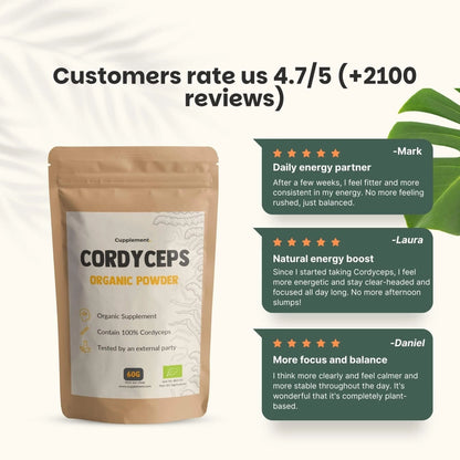 Cordyceps Orgánico en Polvo – 60 g