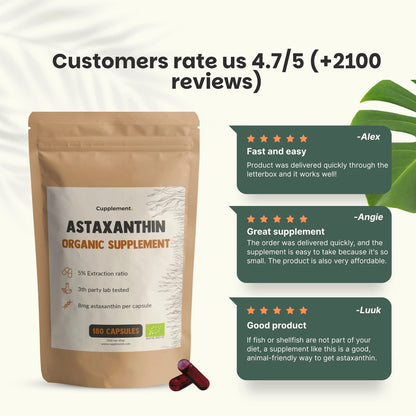 Astaxantina 8 mg – 60 Cápsulas Veganas