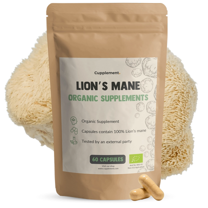 Melena de León Orgánica 500 mg – 60 Cápsulas Veganas