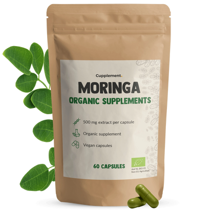 Moringa Orgánica – 60 Cápsulas Veganas