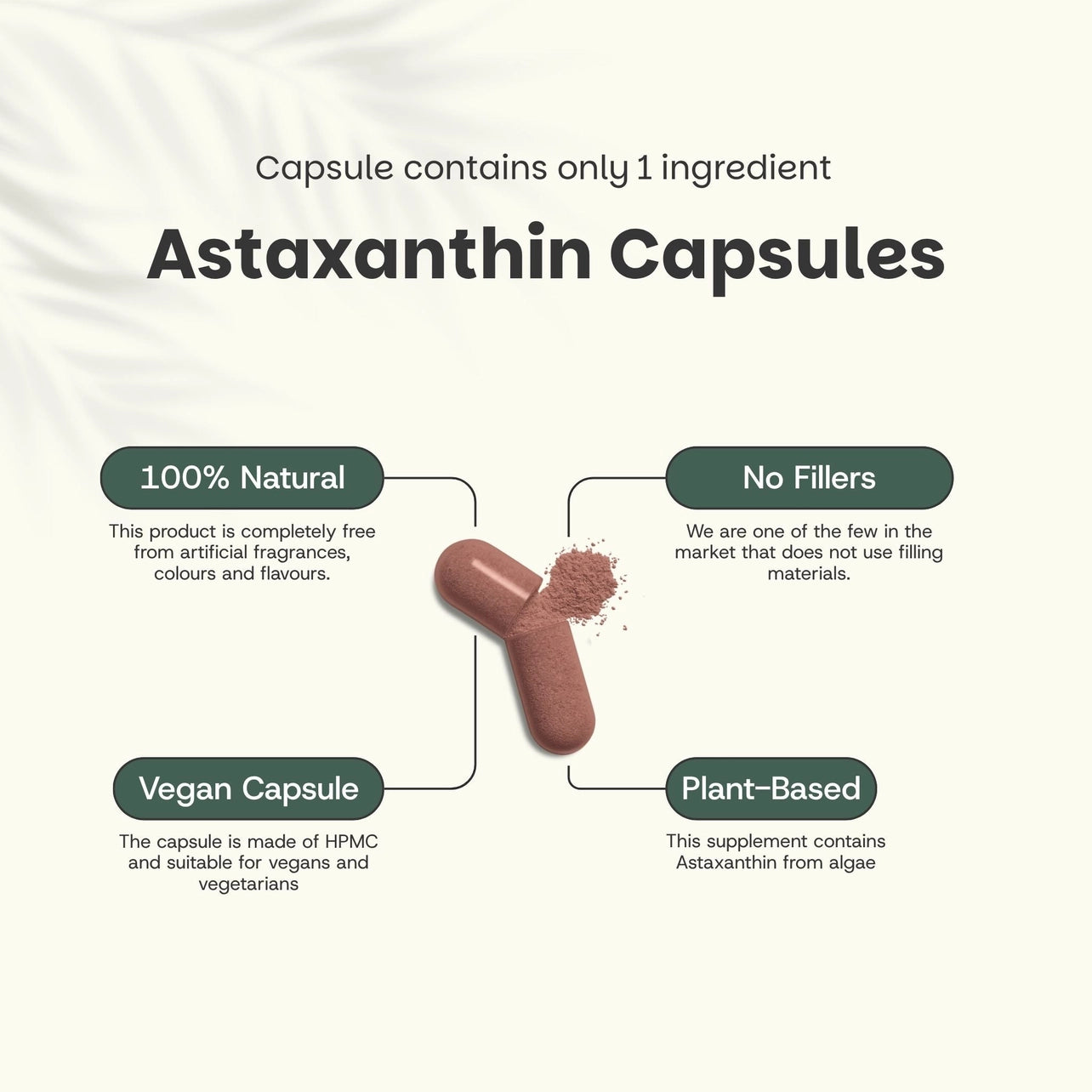 Astaxantina 8 mg – 60 Cápsulas Veganas