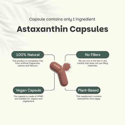 Astaxantina 8 mg – 60 Cápsulas Veganas