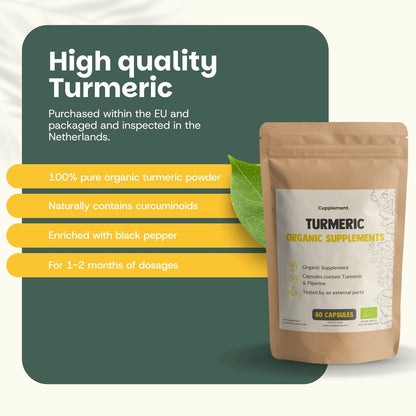 Cúrcuma Orgánica 600 mg – 60 Cápsulas Veganas