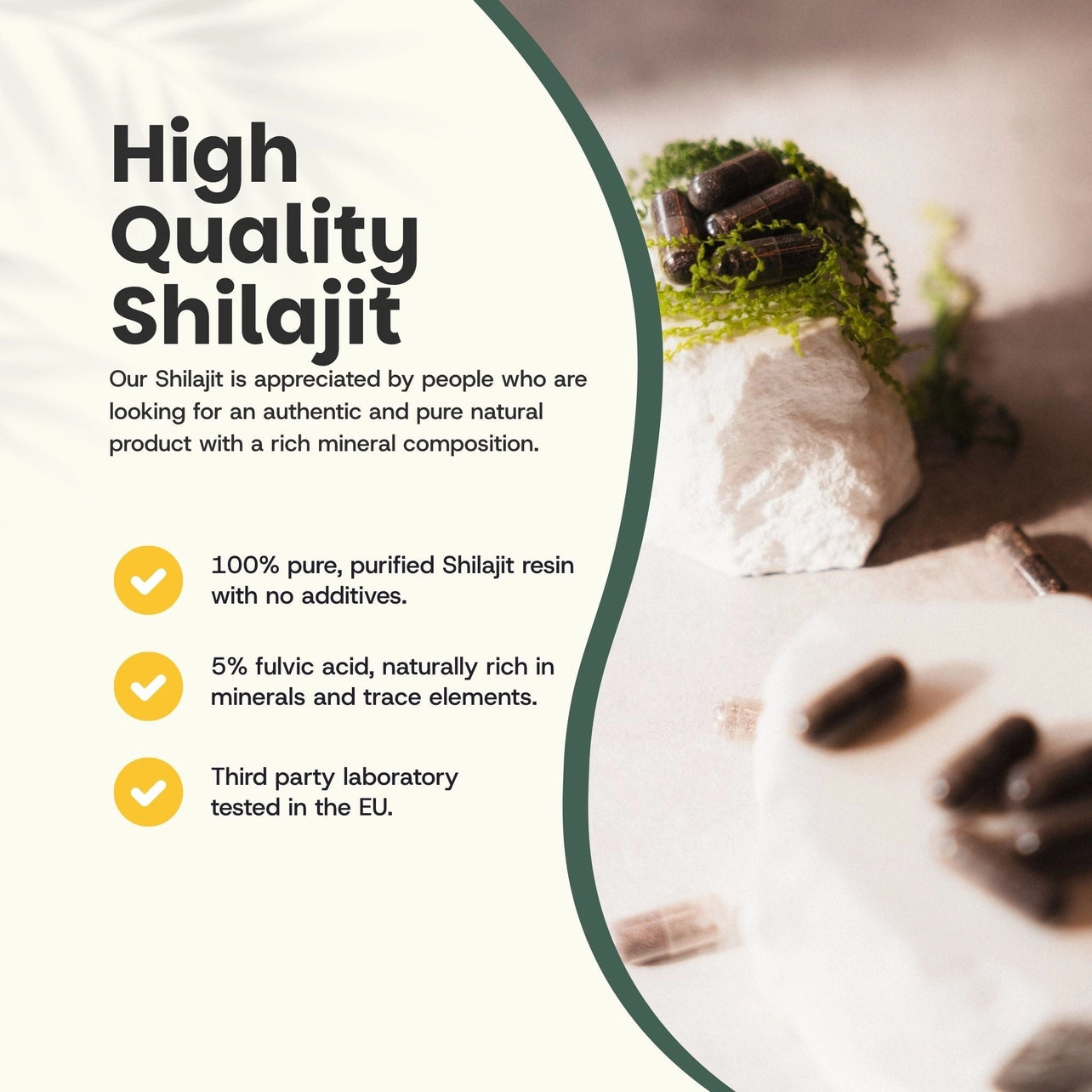 Shilajit 500 mg – 60 Cápsulas Veganas