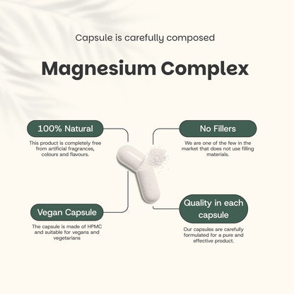 Complejo de Magnesio – 60 Cápsulas Veganas
