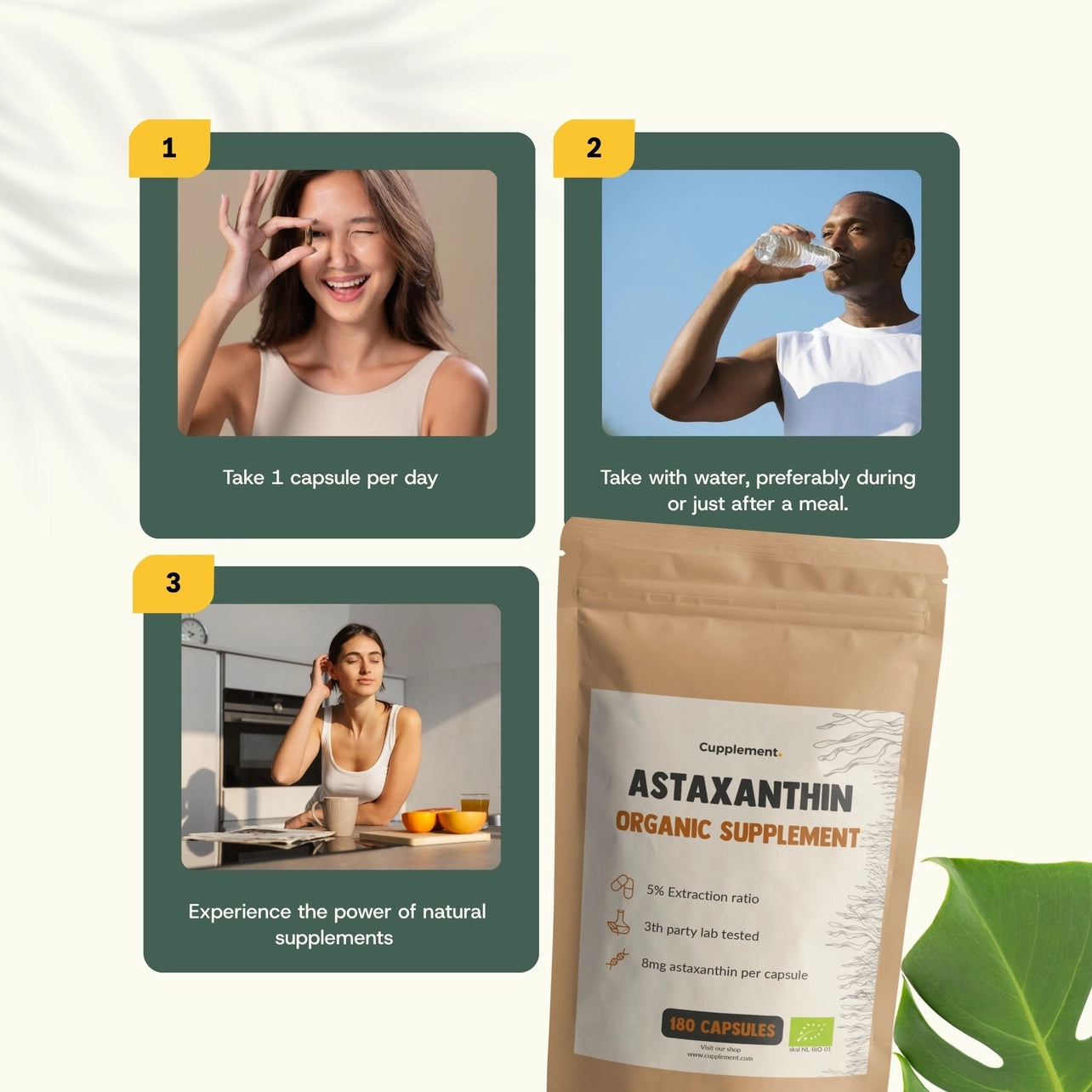 Astaxantina 8 mg – 60 Cápsulas Veganas