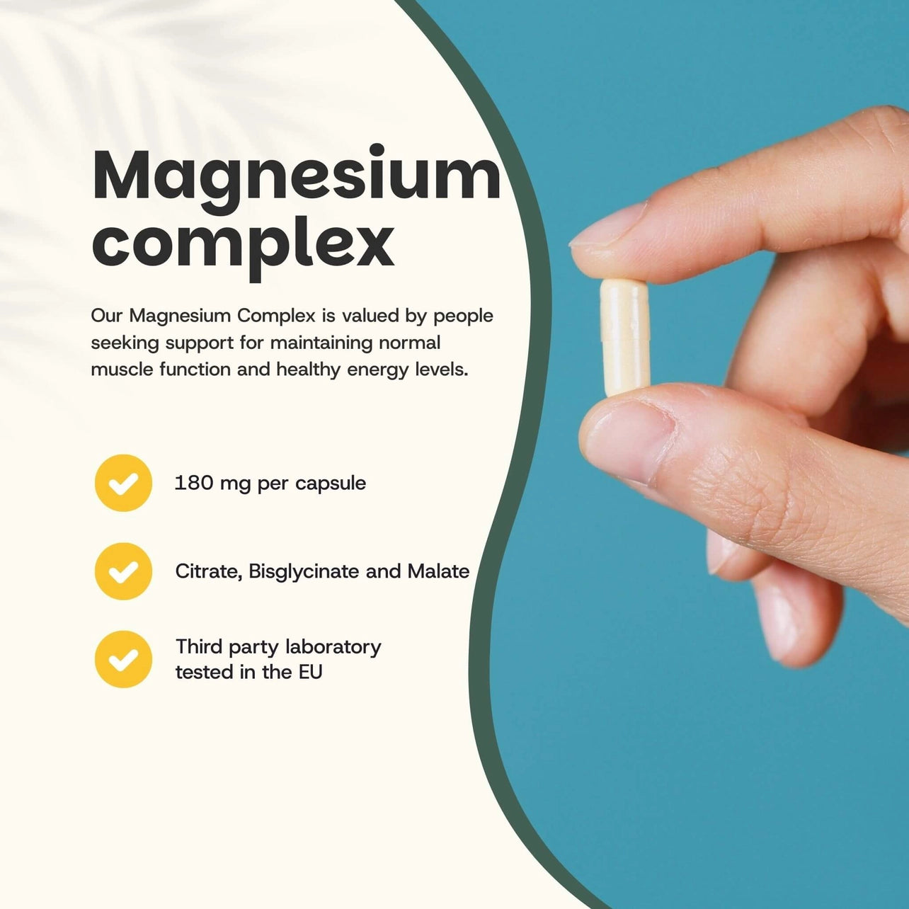 Complejo de Magnesio – 60 Cápsulas Veganas