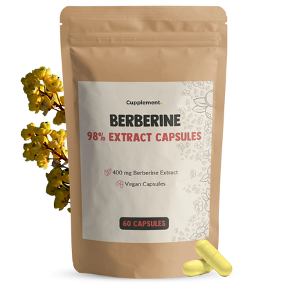 Berberina HCl 400 mg – 60 Cápsulas Veganas