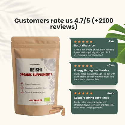 Reishi Orgánico 500 mg – 60 Cápsulas Veganas